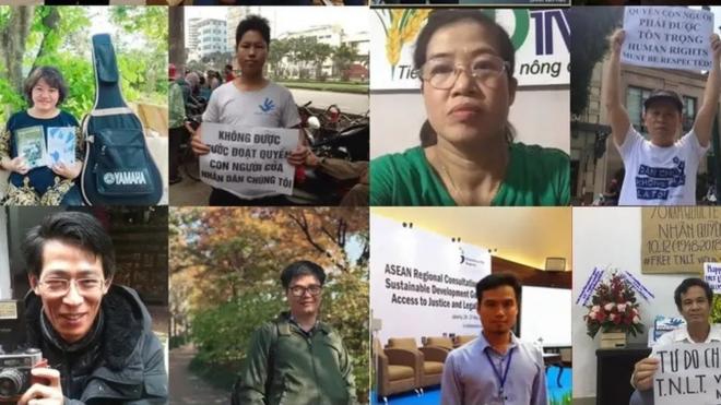 Một số tù nhân chính trị đang bị giam cầm trong các nhà tù tại Việt Nam