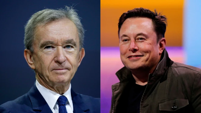 एलन मस्क और बर्नार्ड अरनॉल्ट