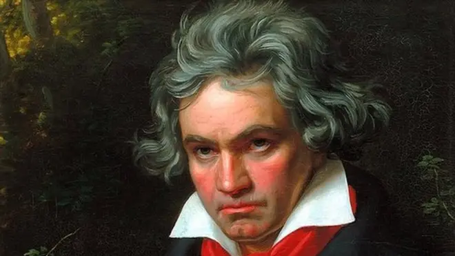 Portrait of Ludwig van Beethoven when composing the Missa Solemnis', 1820. Stieler, Joseph Karl (1781-1858). Found in the collection of the Beethoven-Haus, Bonn.