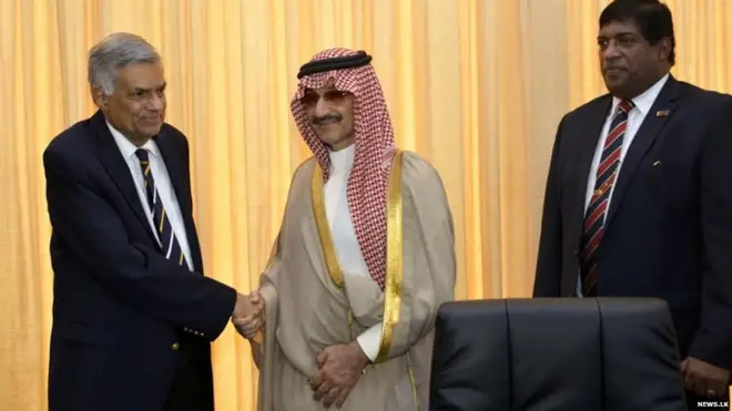 සෞදි රජ කුමරු අගමැති රනිල් වික්‍රමසිංහ මුණගැසුණු අවස්ථාව