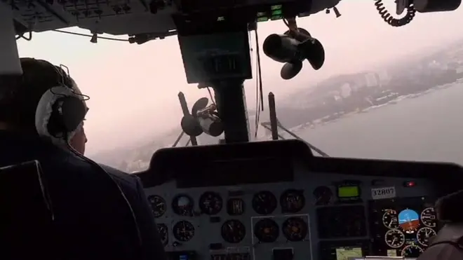 Кабина вертолета