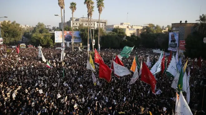 Lammilee Iraan gadda Janaraal Qaaseem Solemaaniif babahan