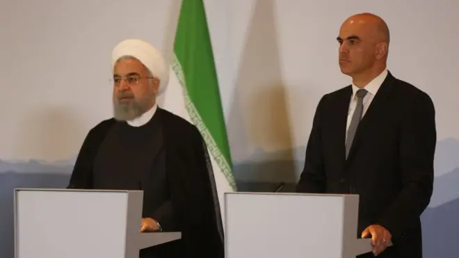 Ruhani, İsviçre Konferedasyon Başkanı Alain Berset ile görüşmesi sonrası ortak basın toplantısında konuştu.
