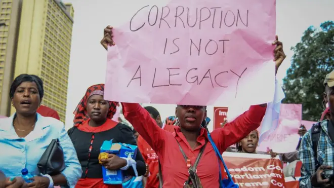 Waandamanaji katika jiji kuu la Kenya, Nairobi