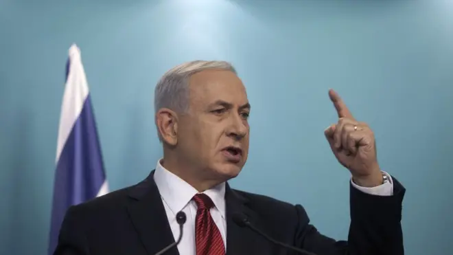 Le premier ministre israélien, Benjamin Netanyahu s'exprimant lors d'une conférence de presse, le 18 novembre 2014, à Jérusalem.