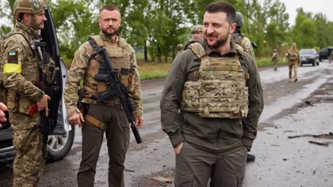 رئيس أوكرانيا في خاركيف