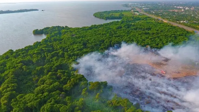 සීදුව 'කඩොල් කැළේ' ගින්න 20.02.2020 දිස්වූ අයුරු