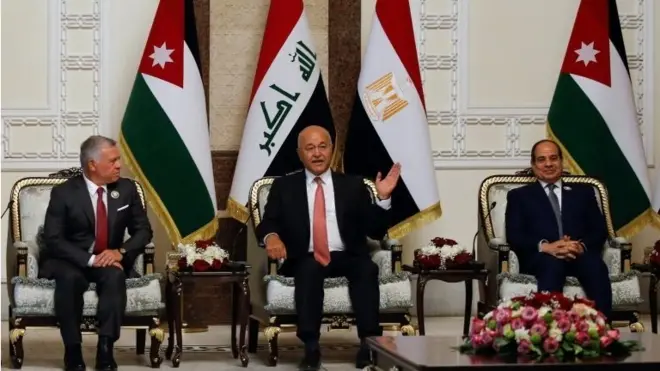 روسای جمهوری مصر، عراق و پادشاه اردن