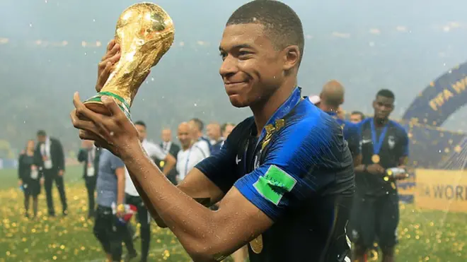 Mbappe also win three titles wit PSG for France.