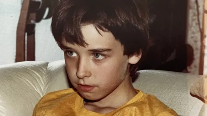 Michael as a young child