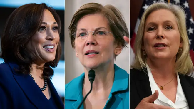 Kamala Harris, Elizabeth Warren, Kirsten Gillibrand