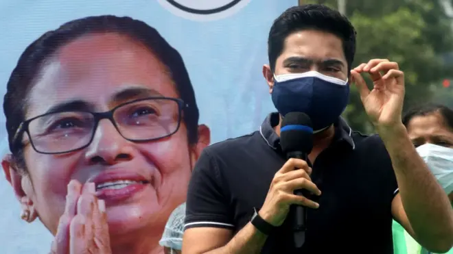 ममता बनर्जी और अभिषेक बनर्जी