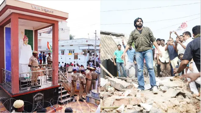 వైఎస్సార్ విగ్రహం, పవన్ కల్యాణ్