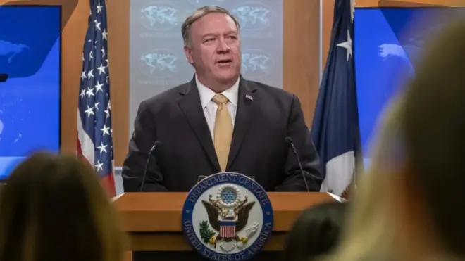 El secretario de Estado Mike Pompeo anunció la decisión de su gobierno.