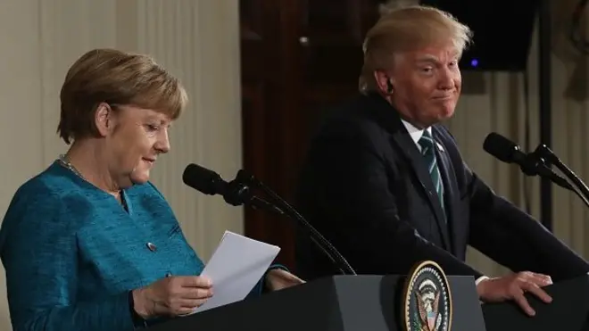 Меркель, Трамп