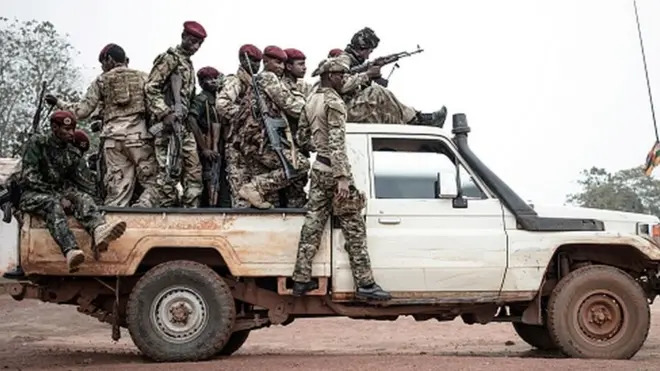 Des miliciens centrafricains