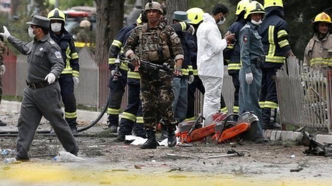последствия взрыва в Кабуле