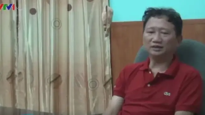 Ông Trịnh Xuân Thanh nói lời "xin lỗi" trong đoạn phim chiếu trong chương trình thời sự của VTV tối 3/8