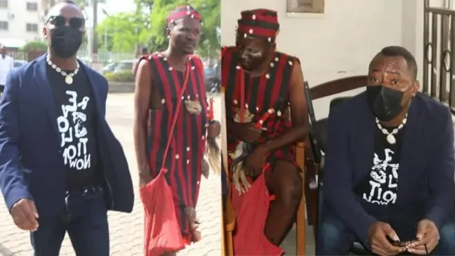 Nigeria human right activist Omoyele Sowore at court