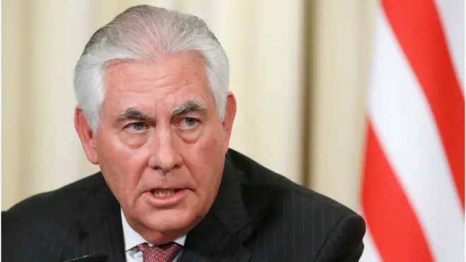 US Secretary of State Rex Tillerson revealed the review had been ordered
