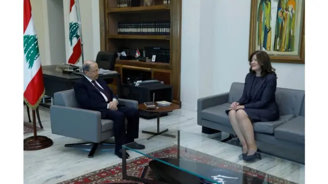 سفيرة الولاية المتحدة في بيروت، دوروتي شيا