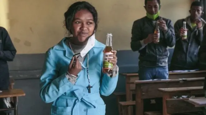 La ministre malgache de l'Education, Rijasoa Andriamanana