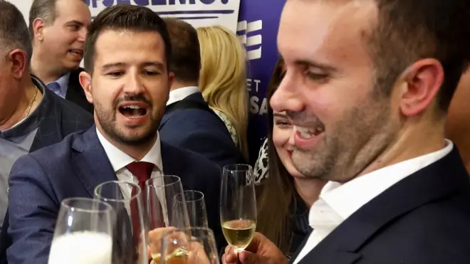 Milatović (levo) i Spajić