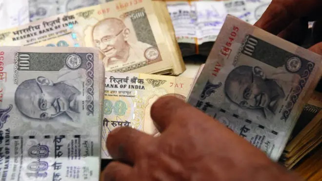 The rupee is printed across four high-security presses in India