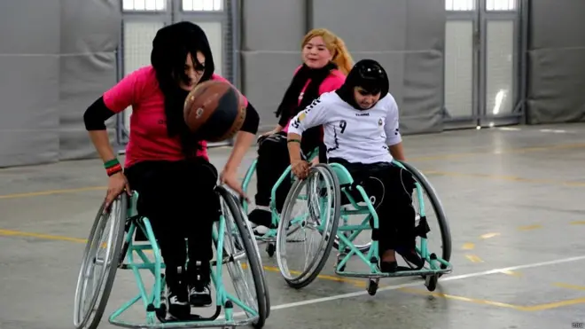 دا د اسیا اولمپیک د غوراوي پړاو په سیالیو کې د افغان معلولو ښځو د باسکټبال لوبډلې درېیمه پرلپسې بریا ده.