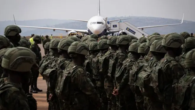 Ingabo z'u Rwanda zahagurutse i Kigali zerekeza mu ntara ya Cabo Delgado ya Mozambique hashize amasaha macye leta isohoye itangazo ribimenyesha