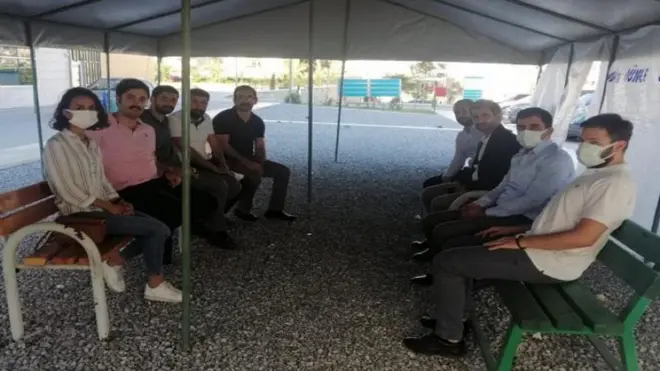 Diyarbakır Barosu avukatları abisinin başvurusu üzerine Anamur'a giderek Kareem ve ailesiyle görüştü