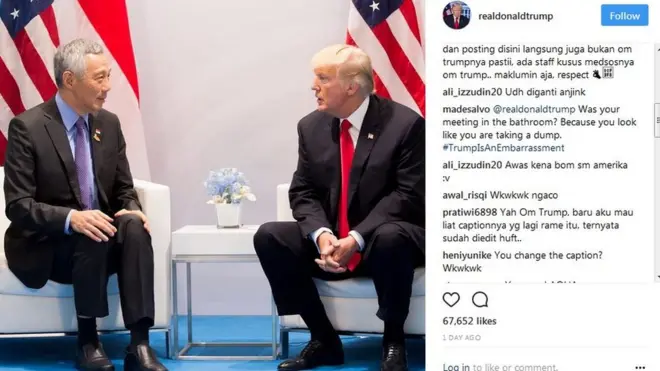 Keterangan foto yang sudah diperbaiki membuat beberapa pengguna Instagram asal Indonesia jadi 'kecewa'.