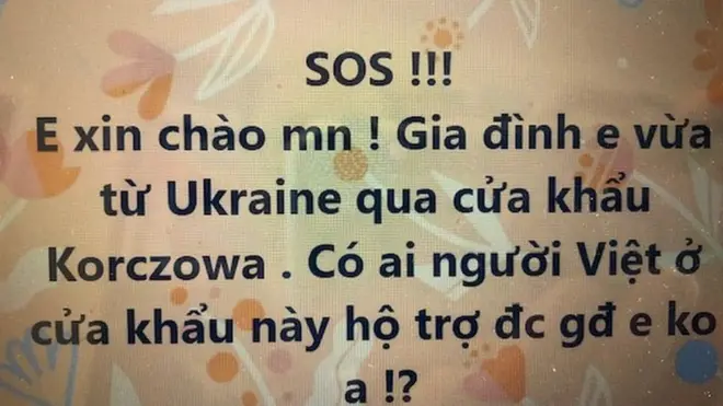 Một lời SOS đăng trên trang Uwaga của cộng đồng Việt tại Ba Lan