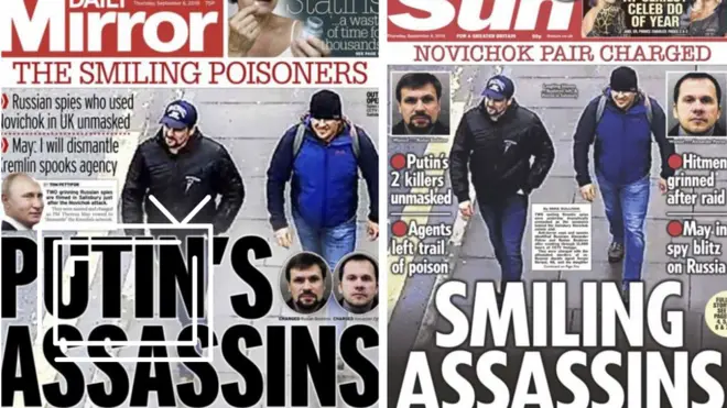 Заголовки британских таблоидов