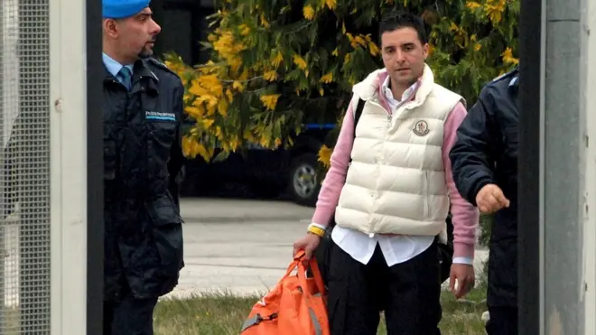 Giuseppe Salvatore Riina, seen here leaving prison, said he loved his father