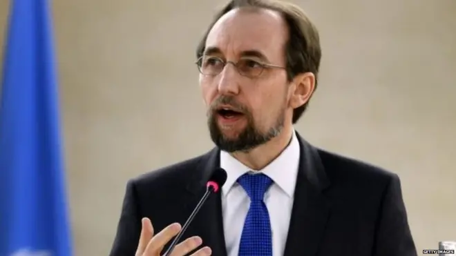 संयुक्त राष्ट्र में मानवाधिकारों के उच्चायुक्त ज़ेद बिन राद अल हुसैन