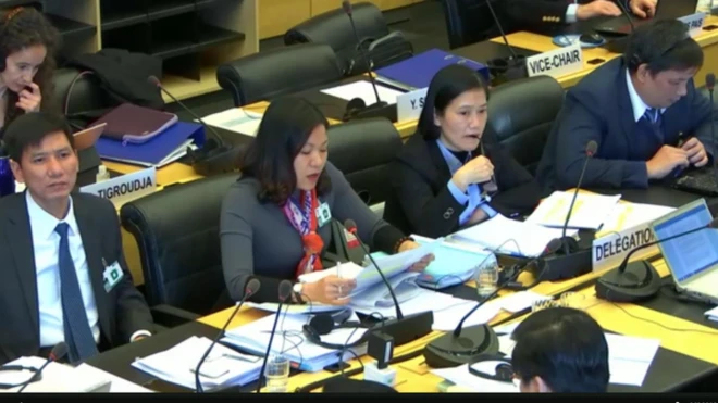 Đoàn VN trả lời câu hỏi tại phiên họp ở Geneva 12/03