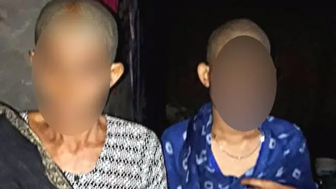 पीड़ित मां और बेटी