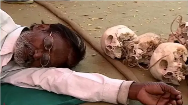 احتجاج کرنے والا ایک کسان