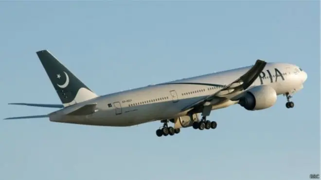 پی آئی اے کا وائڈ باڈی بوئنگ 777 طیارہ