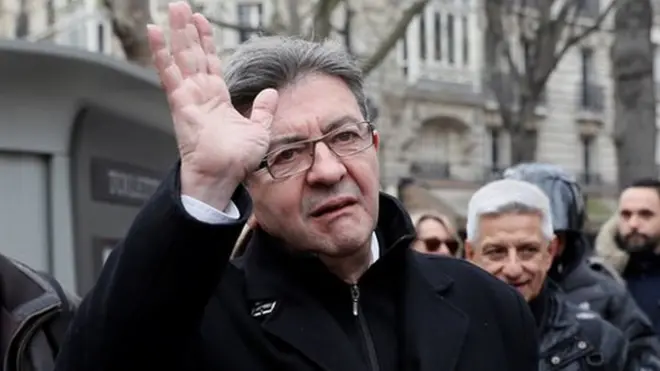 Ứng viên cực tả tranh cử Tổng thống Pháp, ông Jean Luc Mélenchon, đang theo sát hai ứng viên Marine Le Pen và Emmanuel Macron.