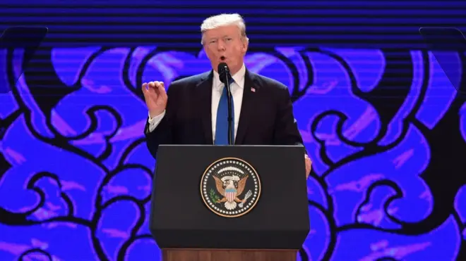 Tổng thống Trump phát biểu tại Hội nghị APEC hôm 10/11