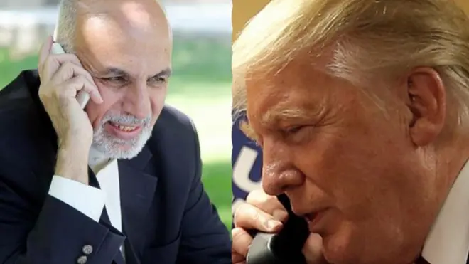 ولسمشر ټرمپ غني سره ټیلفوني خبري کړي