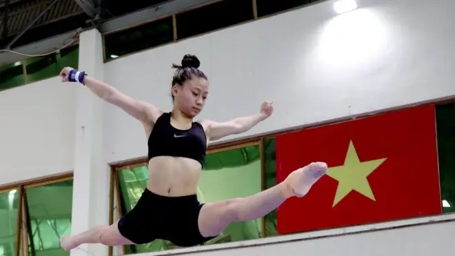 Một vận động viên tập luyện cho SEA Games 31, diễn ra tại Hà Nội và 11 tỉnh, thành lân cận từ ngày 12/5 đến 23/5