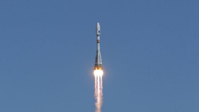 Запуск ракеты "Союз-2.1а"
