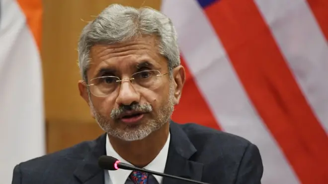 भारतीय विदेश मंत्री एस जयशंकर