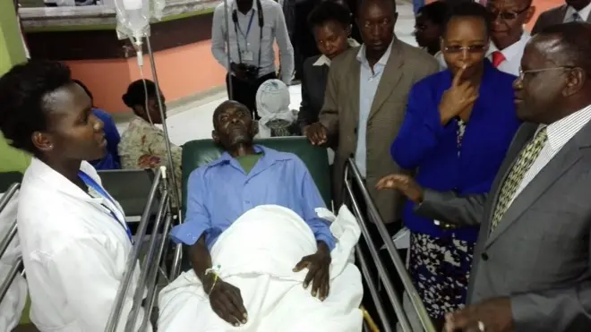Waziri wa afya Cleopha Mailu alipotembelea hospitali ya taifa ya Kenyatta, Nairobi