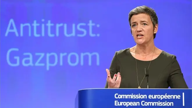 ЄС обмежило "Газпром" "збіркою правил" - заявила Марґрете Вестаґер, Єврокомісар з питань конкуренційної політики