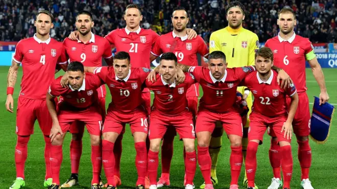 Три "Византинца" у репрезентацији Србије: Матић (број 21), Коларов (број 11) и Ивановић (број 6) пред квалификациони меч против Грузије