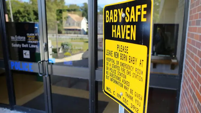 A safe haven sign